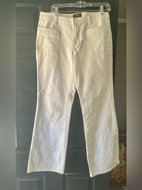 Banana Republic White Wide Leg Pants